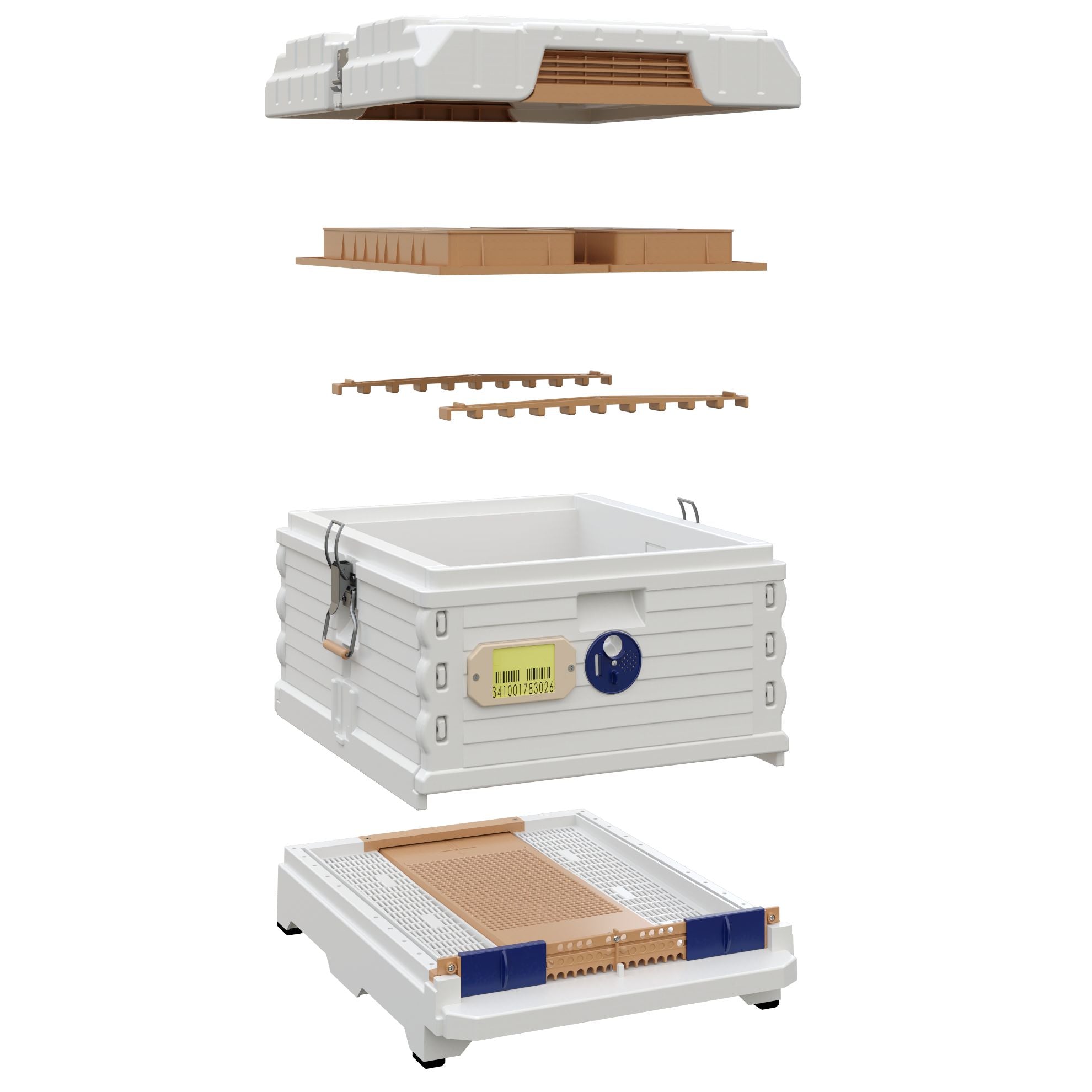 Ergo PLUS White Single Brood Box Beehive Set