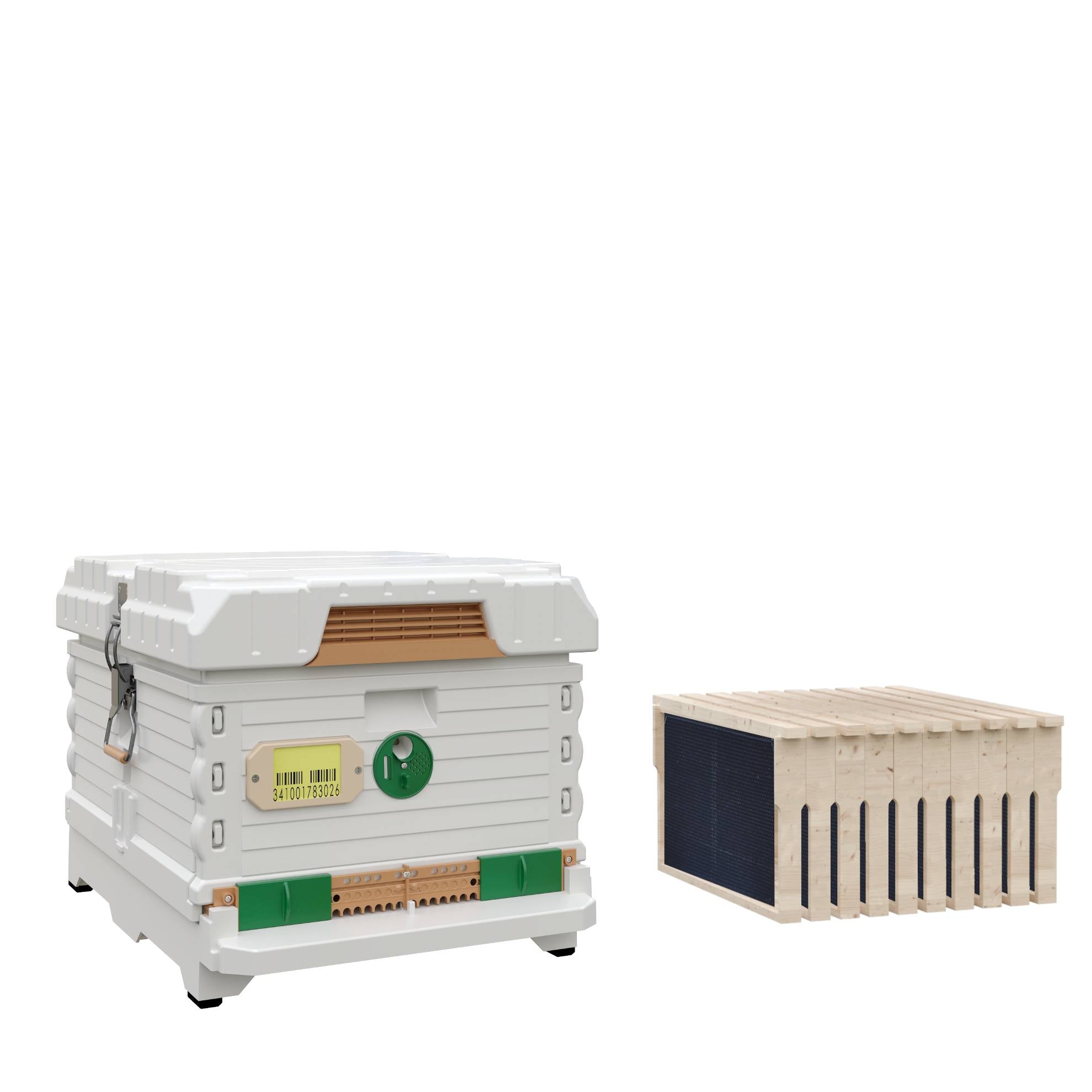 Ergo PLUS White Single Brood Box Beehive Set