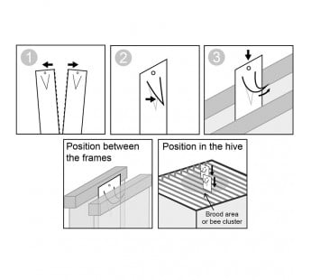 Apivar Varroa Mite Treatment Strips For beekeeping